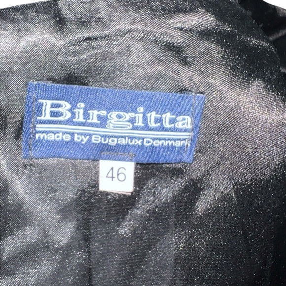 Birgitta Made By Burgalux Denmark Black Sleeveless Shift Dress Size 46‎ US 14 - Picture 5 of 7